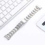 Bracelet de montre en acier à trois billes, pour Samsung Galaxy Watch4 40mm / 44mm