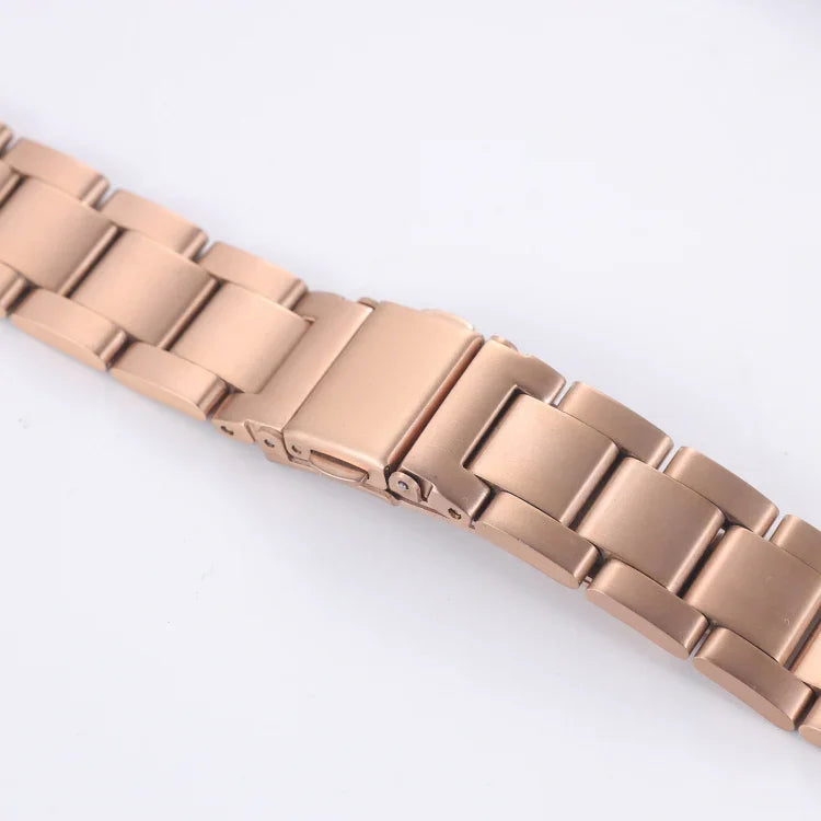 Bracelet de montre en acier à trois billes, pour Samsung Galaxy Watch4 40mm / 44mm
