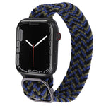 Bracelet de montre tressé en nylon pour Apple Watch Series 7 41mm / 6&SE&5&4 40mm / 3&2&1 38mm