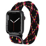 Bracelet de montre tressé en nylon pour Apple Watch Series 7 41mm / 6&SE&5&4 40mm / 3&2&1 38mm
