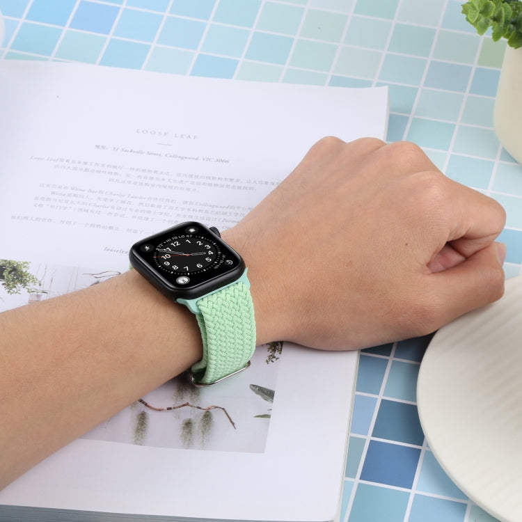 Bracelet de montre tressé en nylon pour Apple Watch Series 7 41mm / 6&SE&5&4 40mm / 3&2&1 38mm