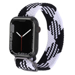 Bracelet de montre tressé en nylon pour Apple Watch Series 7 41mm / 6&SE&5&4 40mm / 3&2&1 38mm