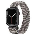 Bracelet de montre tressé en nylon pour Apple Watch Series 7 41mm / 6&SE&5&4 40mm / 3&2&1 38mm