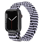 Bracelet de montre tressé en nylon pour Apple Watch Series 7 41mm / 6&SE&5&4 40mm / 3&2&1 38mm
