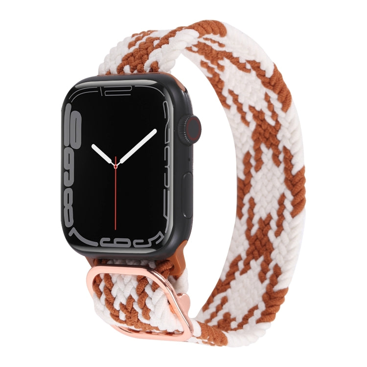 Bracelet de montre tressé en nylon pour Apple Watch Series 7 41mm / 6&SE&5&4 40mm / 3&2&1 38mm