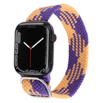 Bracelet de montre tressé en nylon pour Apple Watch Series 7 41mm / 6&SE&5&4 40mm / 3&2&1 38mm