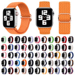 Bracelet de montre tressé en nylon pour Apple Watch Series 7 41mm / 6&SE&5&4 40mm / 3&2&1 38mm