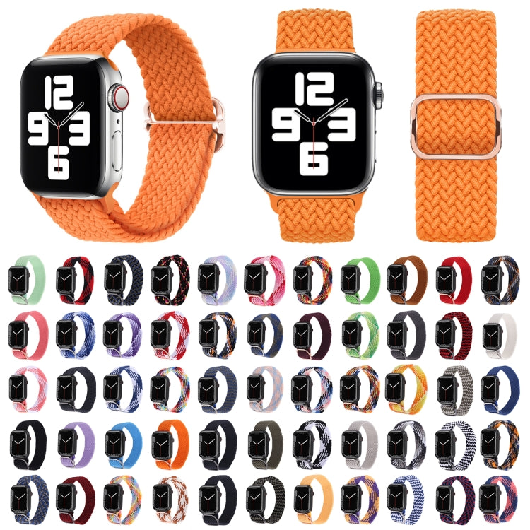 Bracelet de montre tressé en nylon pour Apple Watch Series 7 41mm / 6&SE&5&4 40mm / 3&2&1 38mm