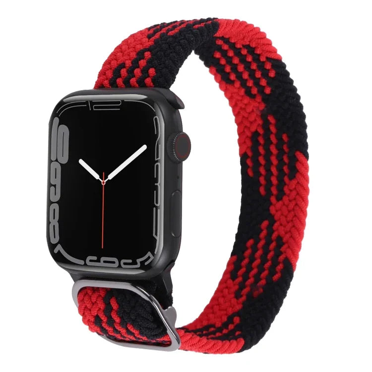 Bracelet de montre en nylon tressé pour Apple Watch Series, 7 45mm / 6&SE&5&4 44mm / 3&2&1 42mm
