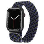 Bracelet de montre en nylon tressé pour Apple Watch Series, 7 45mm / 6&SE&5&4 44mm / 3&2&1 42mm
