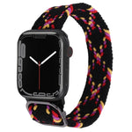 Bracelet de montre en nylon tressé pour Apple Watch Series, 7 45mm / 6&SE&5&4 44mm / 3&2&1 42mm
