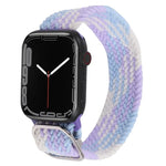 Bracelet de montre en nylon tressé pour Apple Watch Series, 7 45mm / 6&SE&5&4 44mm / 3&2&1 42mm