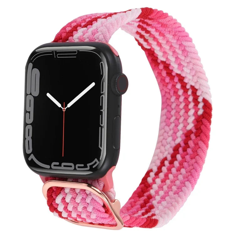 Bracelet de montre en nylon tressé pour Apple Watch Series, 7 45mm / 6&SE&5&4 44mm / 3&2&1 42mm