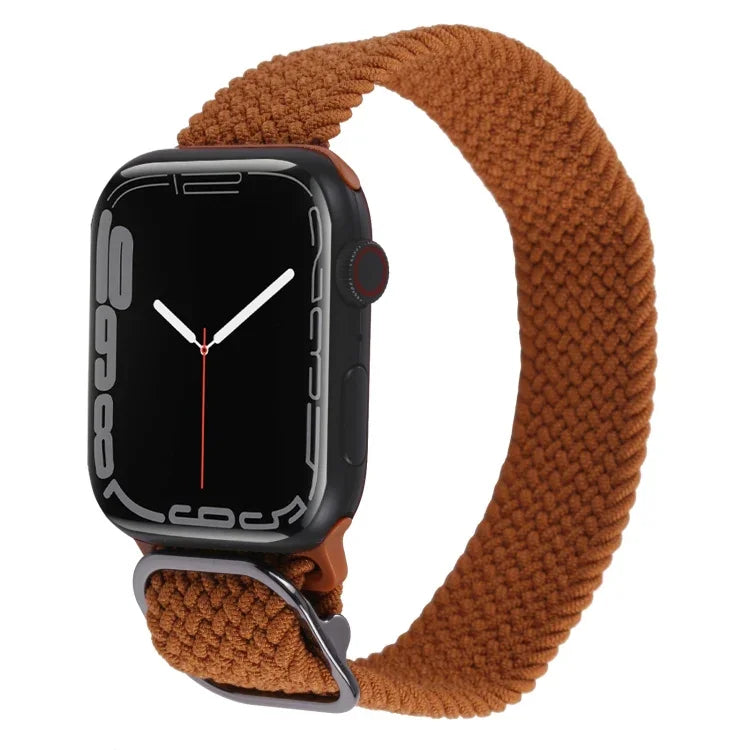 Bracelet de montre en nylon tressé pour Apple Watch Series, 7 45mm / 6&SE&5&4 44mm / 3&2&1 42mm