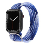 Bracelet de montre en nylon tressé pour Apple Watch Series, 7 45mm / 6&SE&5&4 44mm / 3&2&1 42mm
