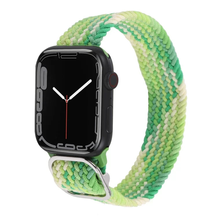 Bracelet de montre en nylon tressé pour Apple Watch Series, 7 45mm / 6&SE&5&4 44mm / 3&2&1 42mm