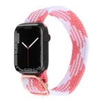 Bracelet de montre en nylon tressé pour Apple Watch Series, 7 45mm / 6&SE&5&4 44mm / 3&2&1 42mm