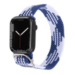 Bracelet de montre en nylon tressé pour Apple Watch Series, 7 45mm / 6&SE&5&4 44mm / 3&2&1 42mm