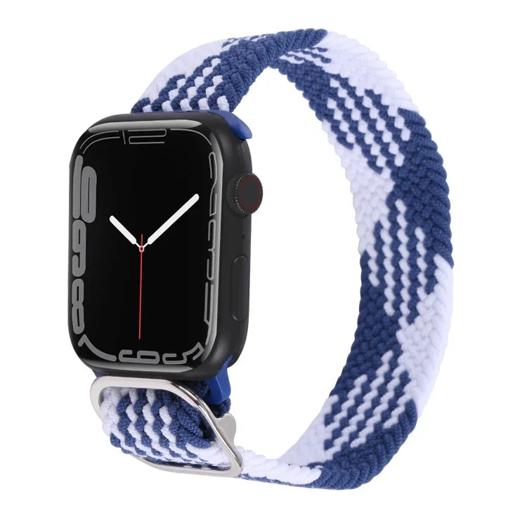 Bracelet de montre en nylon tressé pour Apple Watch Series, 7 45mm / 6&SE&5&4 44mm / 3&2&1 42mm