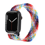 Bracelet de montre en nylon tressé pour Apple Watch Series, 7 45mm / 6&SE&5&4 44mm / 3&2&1 42mm