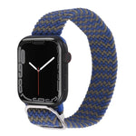Bracelet de montre en nylon tressé pour Apple Watch Series, 7 45mm / 6&SE&5&4 44mm / 3&2&1 42mm