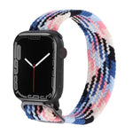 Bracelet de montre en nylon tressé pour Apple Watch Series, 7 45mm / 6&SE&5&4 44mm / 3&2&1 42mm