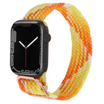 Bracelet de montre en nylon tressé pour Apple Watch Series, 7 45mm / 6&SE&5&4 44mm / 3&2&1 42mm