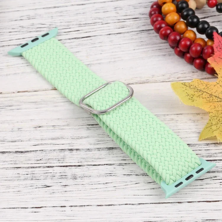 Bracelet de montre en nylon tressé pour Apple Watch Series, 7 45mm / 6&SE&5&4 44mm / 3&2&1 42mm
