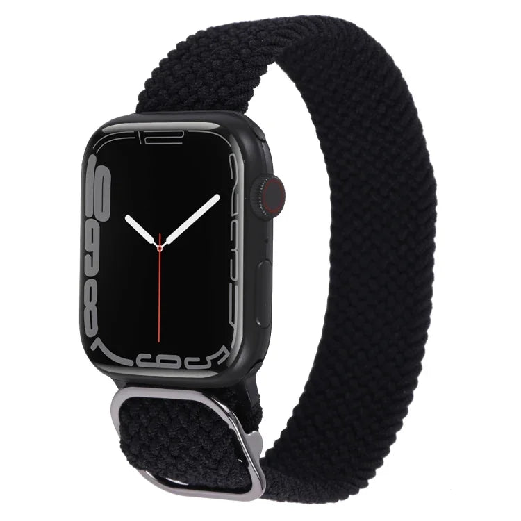 Bracelet de montre en nylon tressé pour Apple Watch Series, 7 45mm / 6&SE&5&4 44mm / 3&2&1 42mm