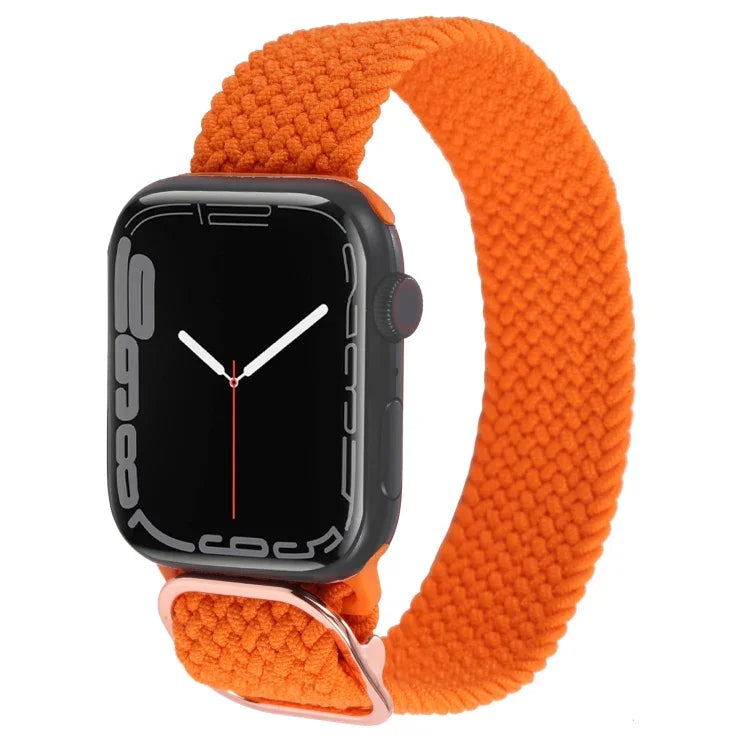 Bracelet de montre en nylon tressé pour Apple Watch Series, 7 45mm / 6&SE&5&4 44mm / 3&2&1 42mm
