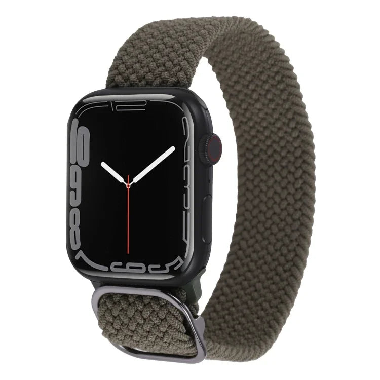 Bracelet de montre en nylon tressé pour Apple Watch Series, 7 45mm / 6&SE&5&4 44mm / 3&2&1 42mm