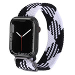Bracelet de montre en nylon tressé pour Apple Watch Series, 7 45mm / 6&SE&5&4 44mm / 3&2&1 42mm
