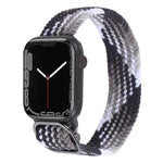 Bracelet de montre en nylon tressé pour Apple Watch Series, 7 45mm / 6&SE&5&4 44mm / 3&2&1 42mm