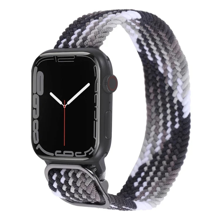 Bracelet de montre en nylon tressé pour Apple Watch Series, 7 45mm / 6&SE&5&4 44mm / 3&2&1 42mm