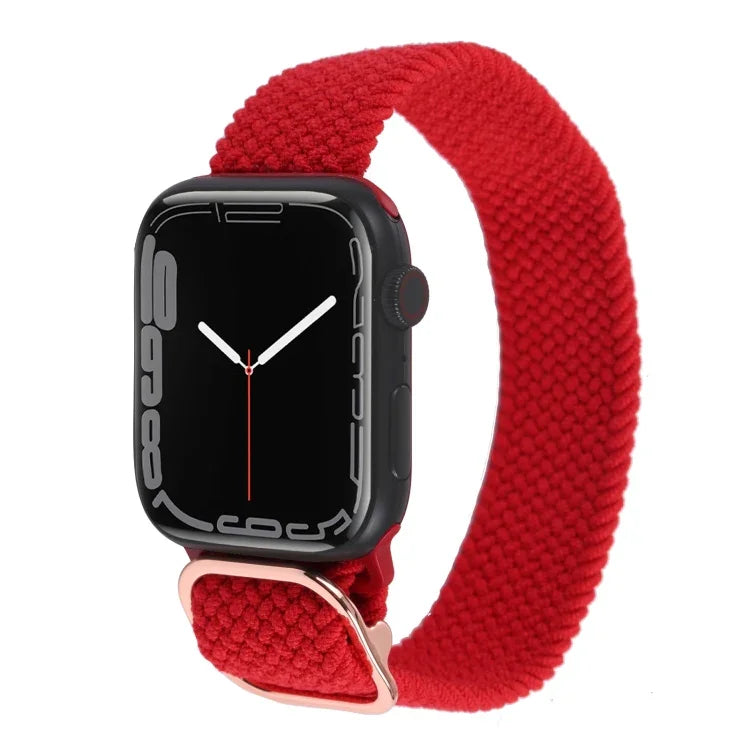Bracelet de montre en nylon tressé pour Apple Watch Series, 7 45mm / 6&SE&5&4 44mm / 3&2&1 42mm
