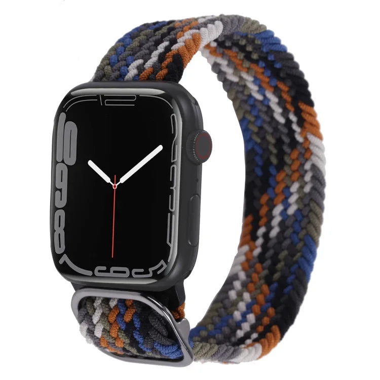Bracelet de montre en nylon tressé pour Apple Watch Series, 7 45mm / 6&SE&5&4 44mm / 3&2&1 42mm