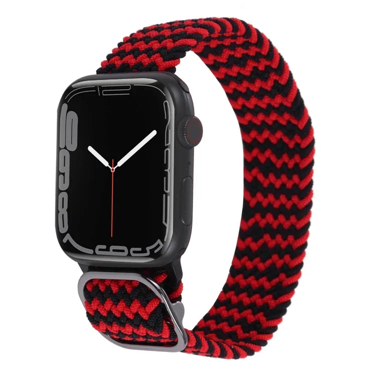 Bracelet de montre en nylon tressé pour Apple Watch Series, 7 45mm / 6&SE&5&4 44mm / 3&2&1 42mm