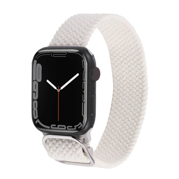 Bracelet de montre en nylon tressé pour Apple Watch Series, 7 45mm / 6&SE&5&4 44mm / 3&2&1 42mm