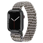 Bracelet de montre en nylon tressé pour Apple Watch Series, 7 45mm / 6&SE&5&4 44mm / 3&2&1 42mm