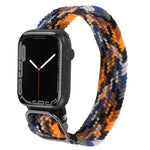 Bracelet de montre en nylon tressé pour Apple Watch Series, 7 45mm / 6&SE&5&4 44mm / 3&2&1 42mm