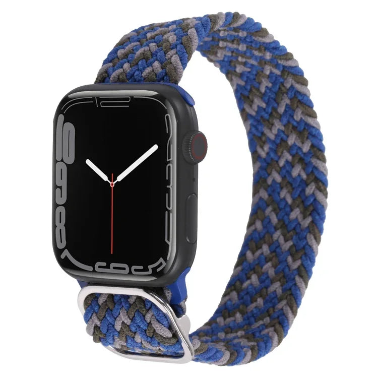 Bracelet de montre en nylon tressé pour Apple Watch Series, 7 45mm / 6&SE&5&4 44mm / 3&2&1 42mm
