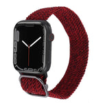 Bracelet de montre en nylon tressé pour Apple Watch Series, 7 45mm / 6&SE&5&4 44mm / 3&2&1 42mm