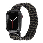 Bracelet de montre en nylon tressé pour Apple Watch Series, 7 45mm / 6&SE&5&4 44mm / 3&2&1 42mm