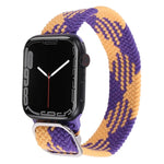 Bracelet de montre en nylon tressé pour Apple Watch Series, 7 45mm / 6&SE&5&4 44mm / 3&2&1 42mm
