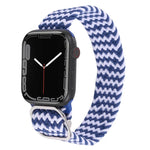 Bracelet de montre en nylon tressé pour Apple Watch Series, 7 45mm / 6&SE&5&4 44mm / 3&2&1 42mm
