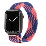 Bracelet de montre en nylon tressé pour Apple Watch Series, 7 45mm / 6&SE&5&4 44mm / 3&2&1 42mm
