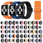 Bracelet de montre en nylon tressé pour Apple Watch Series, 7 45mm / 6&SE&5&4 44mm / 3&2&1 42mm