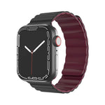 Bracelet de montre magnétique en silicone liquide Mutural Moran Series pour Apple Watch Series, 7 41mm / 6&SE&5&4 40mm / 3&2&1 38mm, 7 45mm / 6&SE&5&4 44mm / 3&2&1 42mm