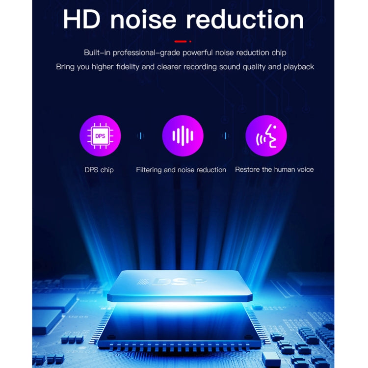 Enregistreur vocal à réduction de bruit HD AI intelligent Q39 avec commande vocale, 4 Go, 8 Go, 16 Go, 32 Go