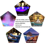 Projecteur LED mural en acier inoxydable pour piscine, éclairage paysager sous-marin, 6W, 9W, 12W, 18W, 24W, 36W, 54W